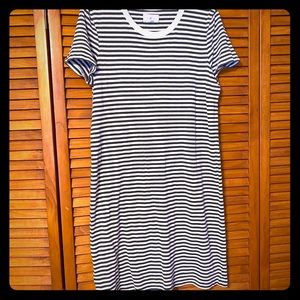 Loft Striped T-Shirt Dress